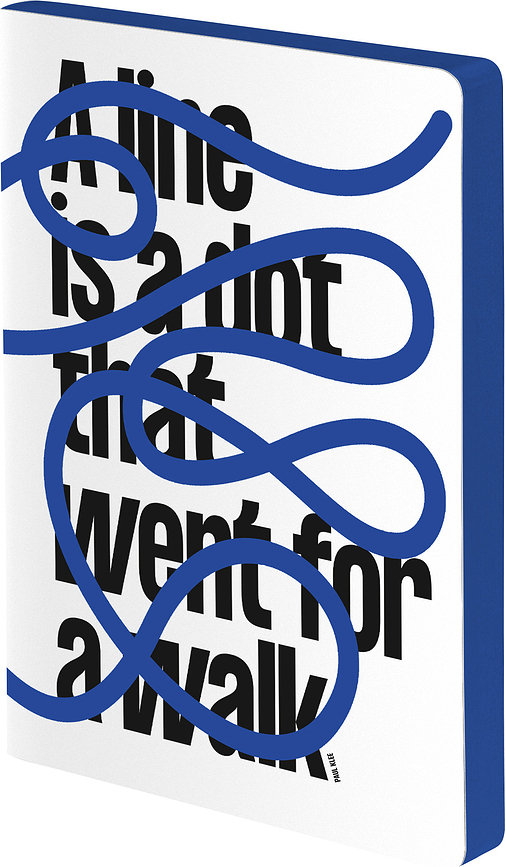Graphic A Line Is A Dot Gepunktetes Notizbuch L 256 Seiten 120 g/m²