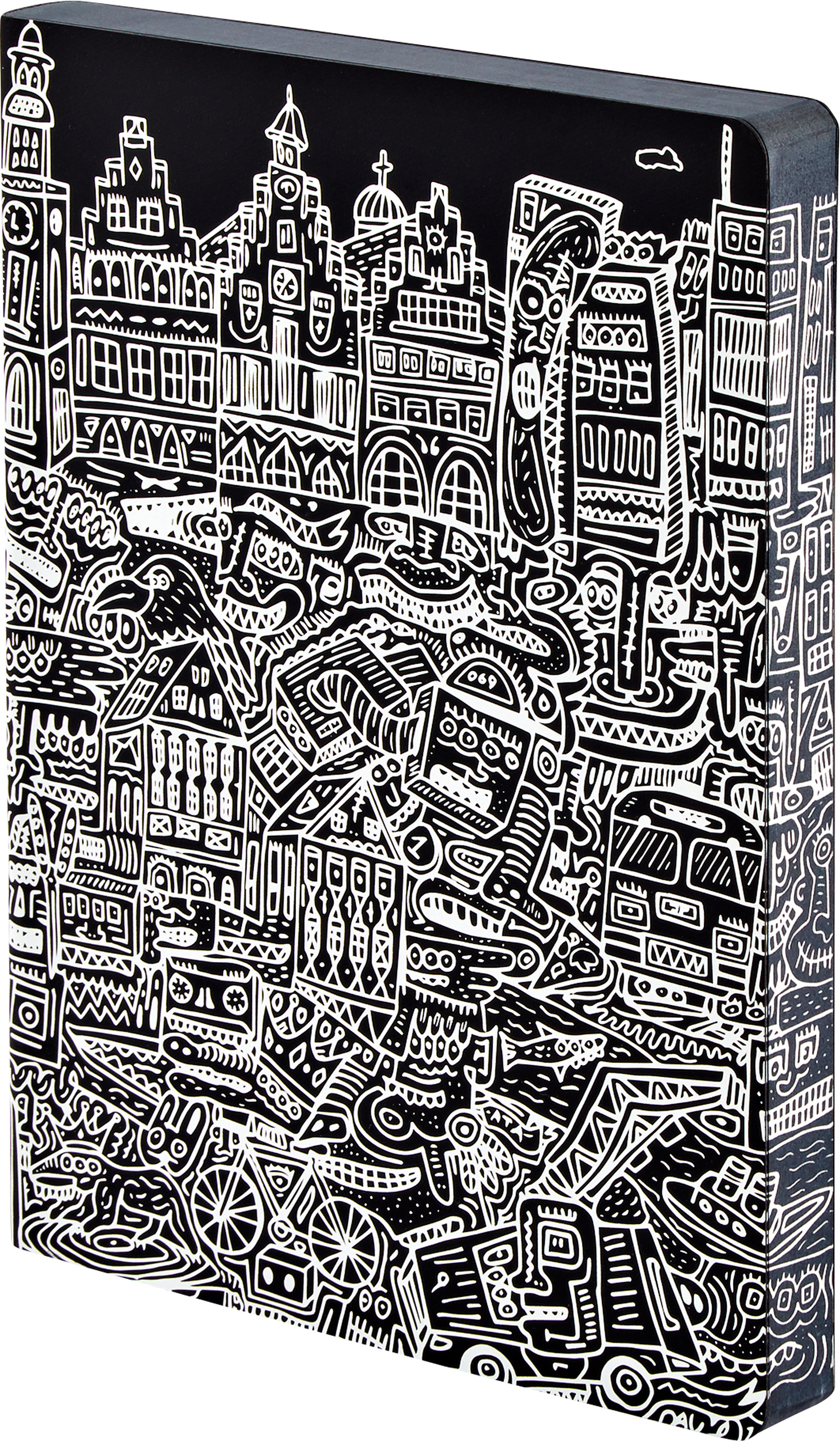 Graphic Cities Frankfurt Gepunktetes Notizbuch L 256 Seiten 120 g/m²