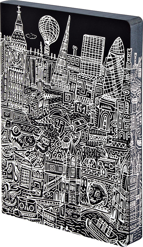 Graphic Cities London Gepunktetes Notizbuch L 256 Seiten 120 g/m²