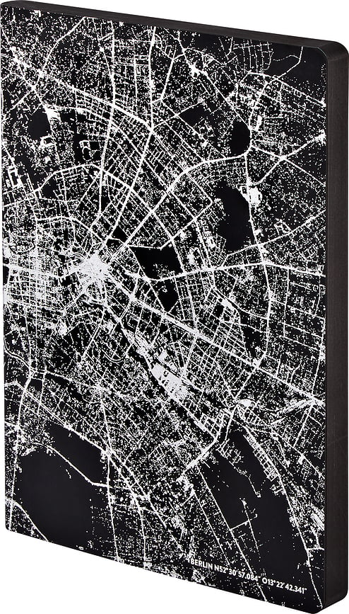 Nightflight Light Berlin Notizbuch L 176 Seiten gepunktet 120 g/m²