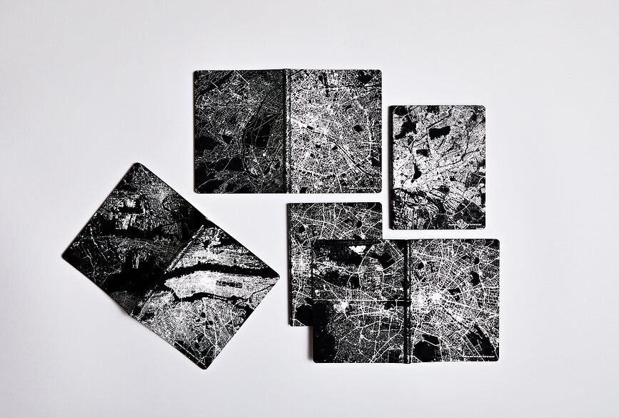 Nightflight Light Berlin Bilježnica s točkicama L 176 stranica 120 g/m²