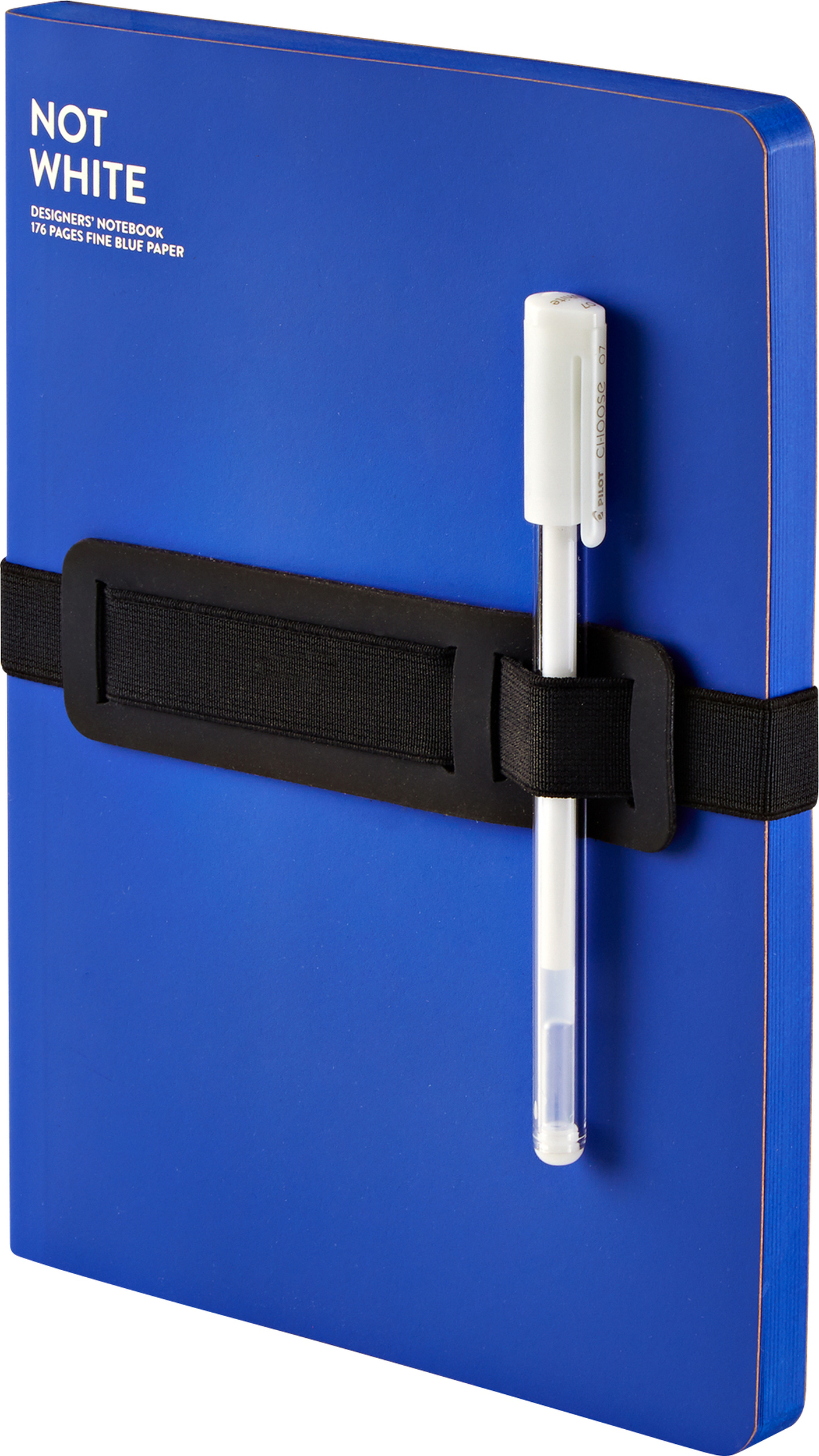 Not White Blanko Notizbuch L 144 Seiten blau 120 g/m²