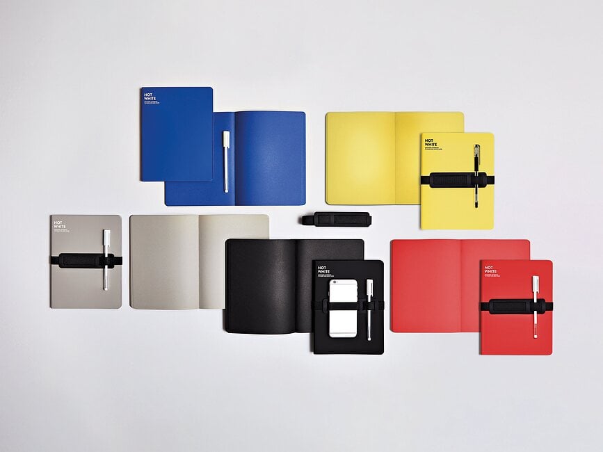 Not White L Carnet uni, 144 pages, 120 g/m², noir