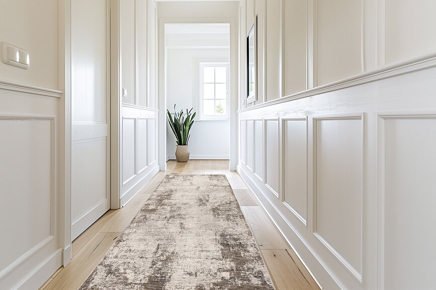 Alfombra de Pasillo Bella 239, 80 x 300 cm, crema