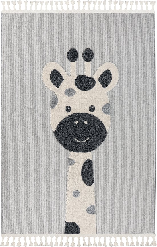 Alfombra infantil Fano, con diseño de jirafa