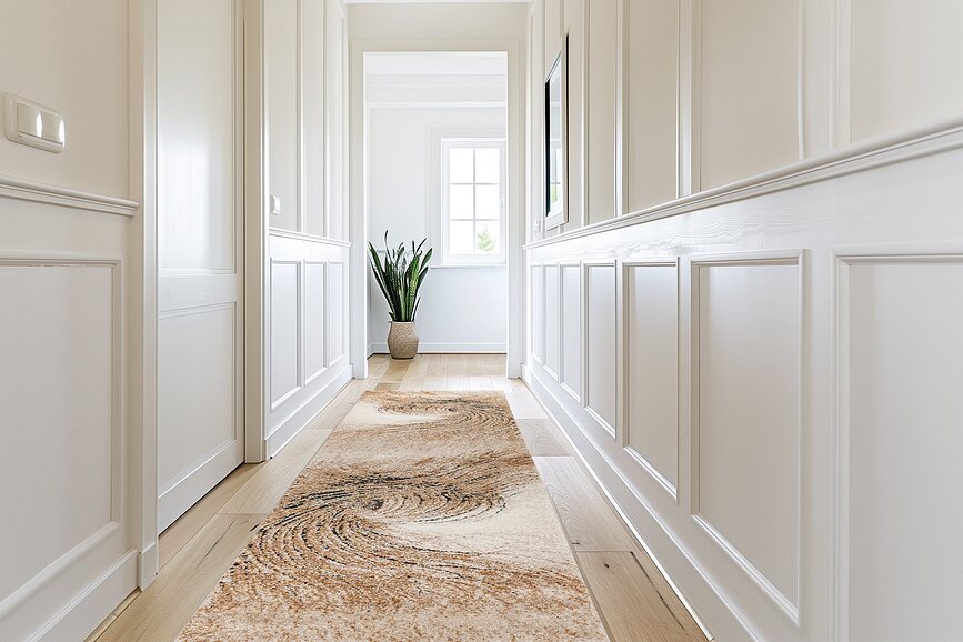 Bologna 462 Tapis de Couloir 80 x 300 cm, bleu