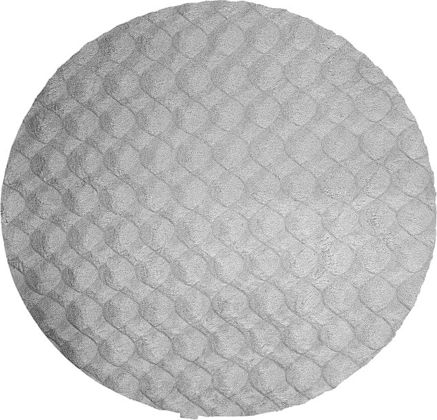 Dywan Diamond Cut okrągły 120 cm szary