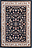 Dywan Isfahan 80 x 150 cm granatowy