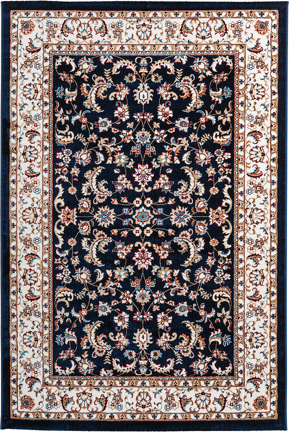 Dywan Isfahan granatowy