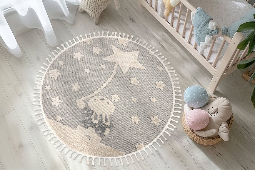 Fano Rabbit Heart Tapis rond, 133 cm