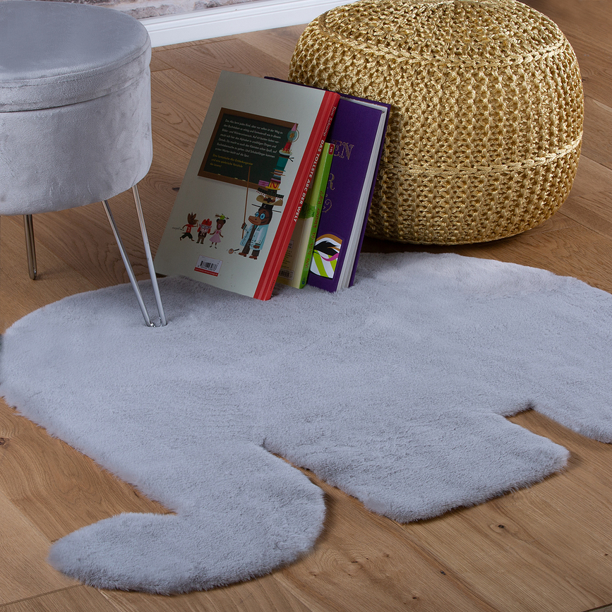 Luna Tapis, motif étoile, argenté