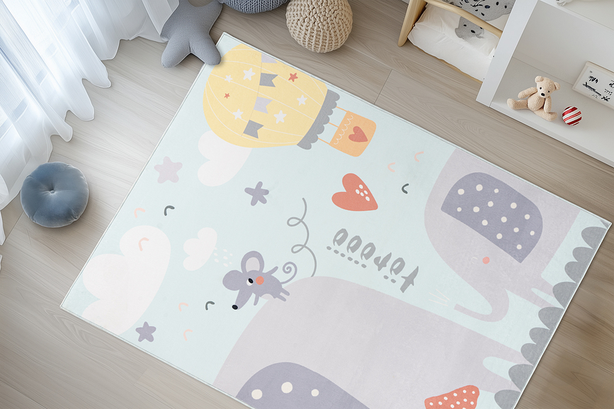 Magic Kids 105 Preproga, Cute Elephant, 160 x 230 cm