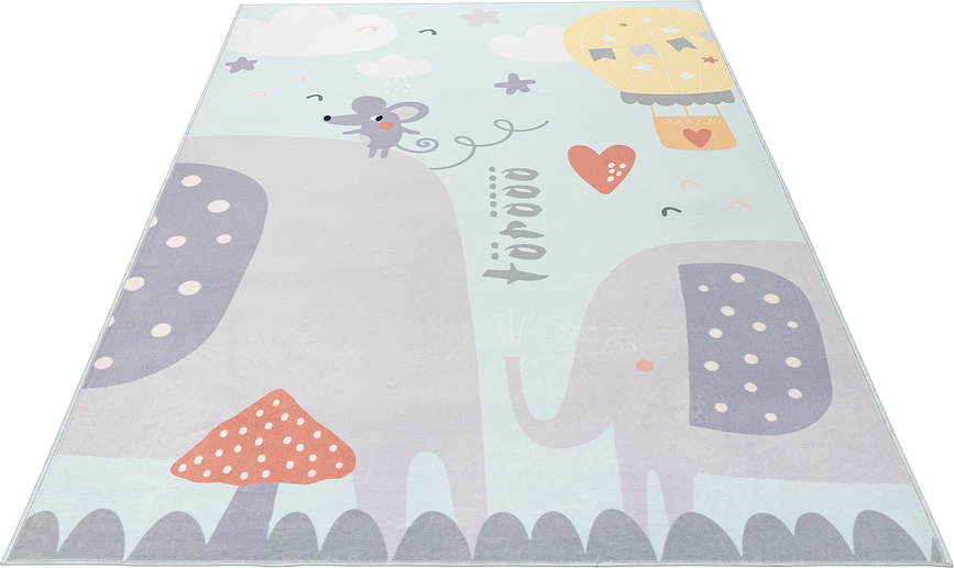 Magic Kids 105 Tapis Éléphant mignon, 160 x 230 cm