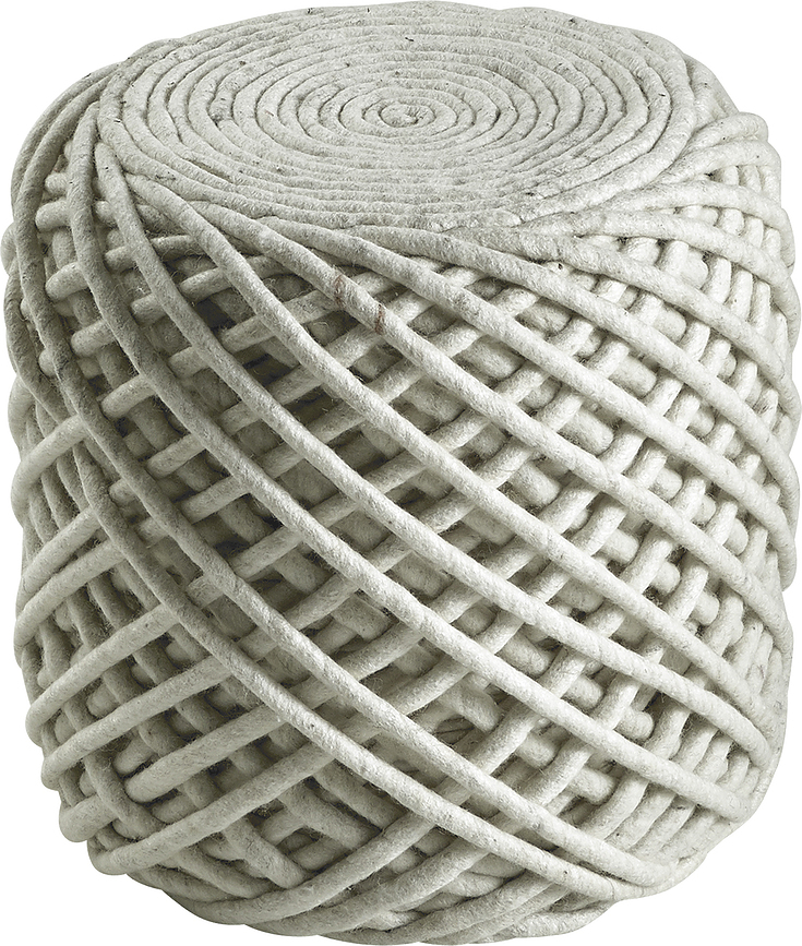 Puf Royal 40 cm kość słoniowa
