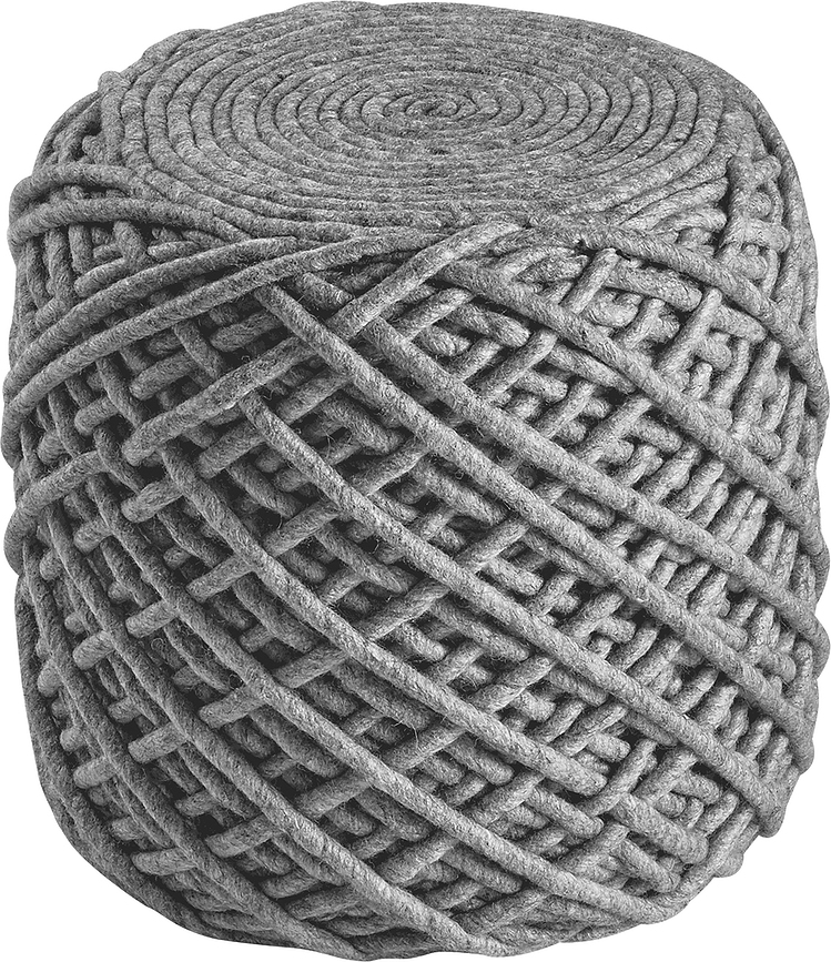Puf Royal 40 cm srebrny