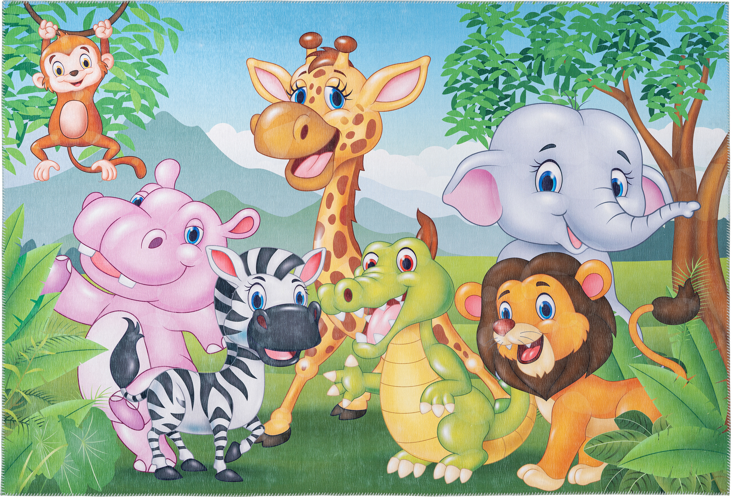 Torino Kids Jungle Teppich 80 x 120 cm