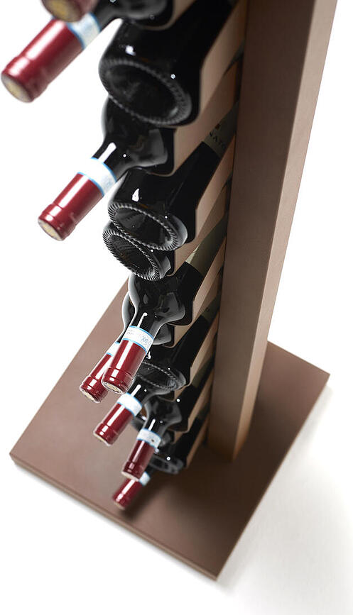 Botellero Ptolomeo, 155 cm, plateado