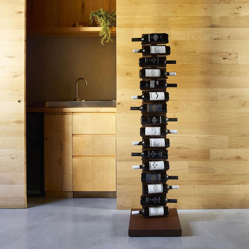 Botellero Ptolomeo, 155 cm, plateado