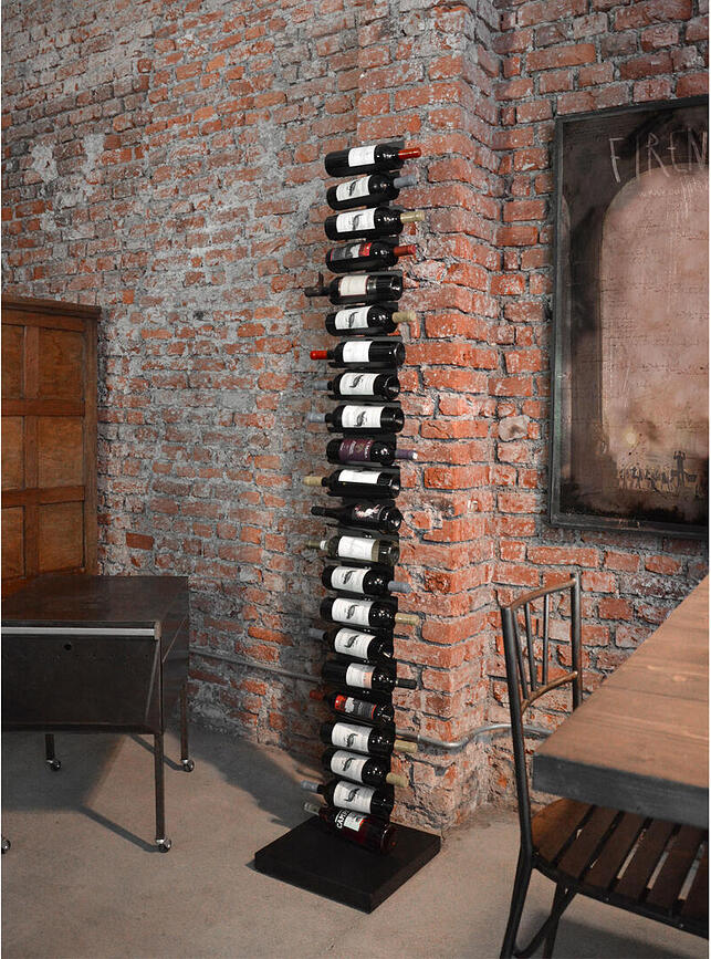 Botellero Ptolomeo, 213 cm, plateado