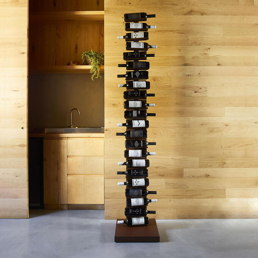 Botellero Ptolomeo, 213 cm, plateado