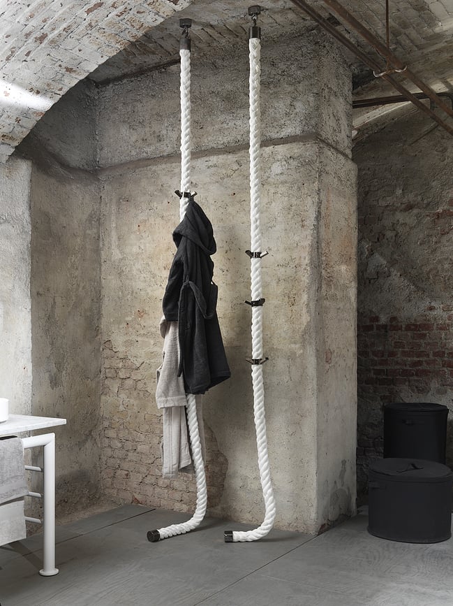 La Cima Anneau à deux crochets pour cintre, argenté