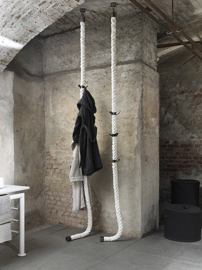 La Cima Κρίκος με δύο γάντζους, ασημί, για Κρεμάστρα