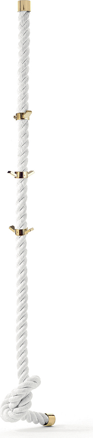 La Cima Obroč z dvema kavljema za obešalnik, srebrn