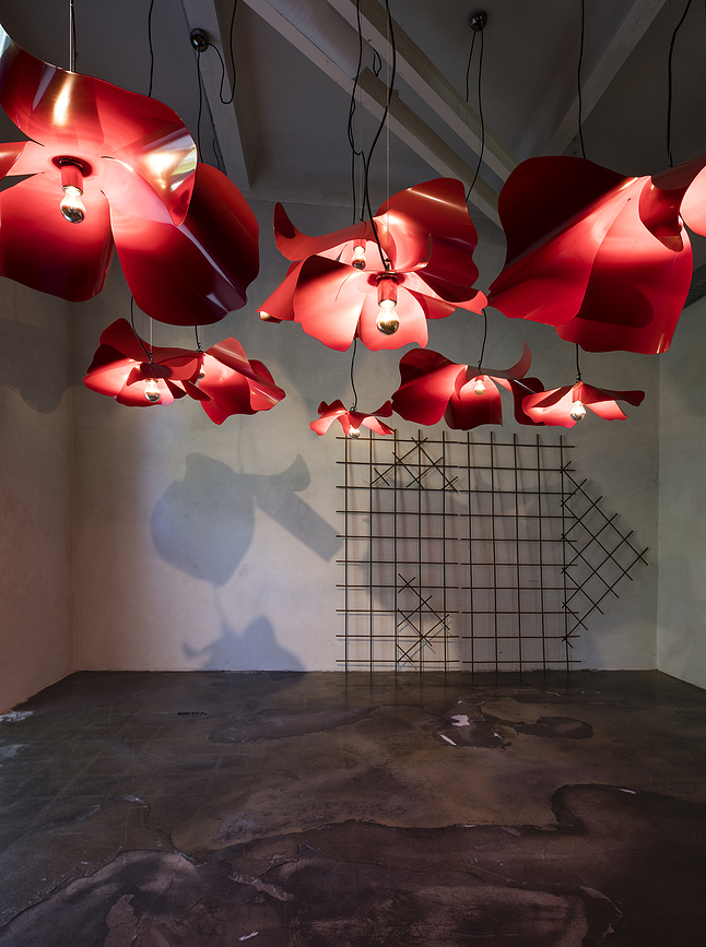 Papavero Raggiante Lampa viseća L motiv cvijeta crvena