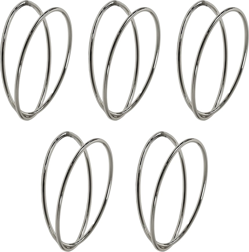 Perchero modular Senzatempo, plateado, Set de 5 piezas