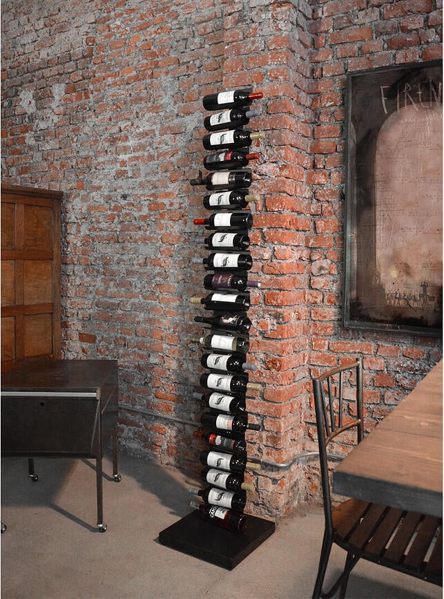 Ptolomeo Stalak za vino 213 cm srebrni