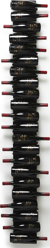 Ptolomeo Stalak za vino zidni 208 cm crni