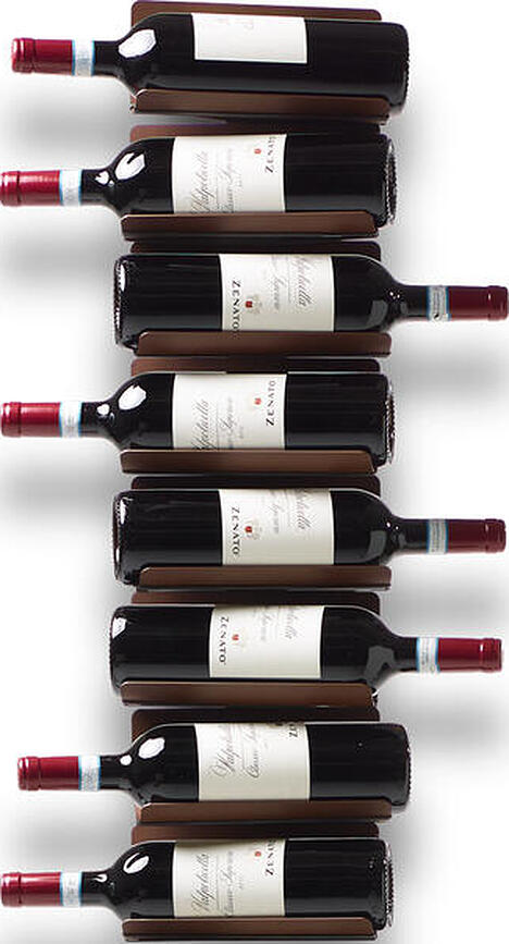 Ptolomeo Stenski regal za vino, 75 cm, rjav