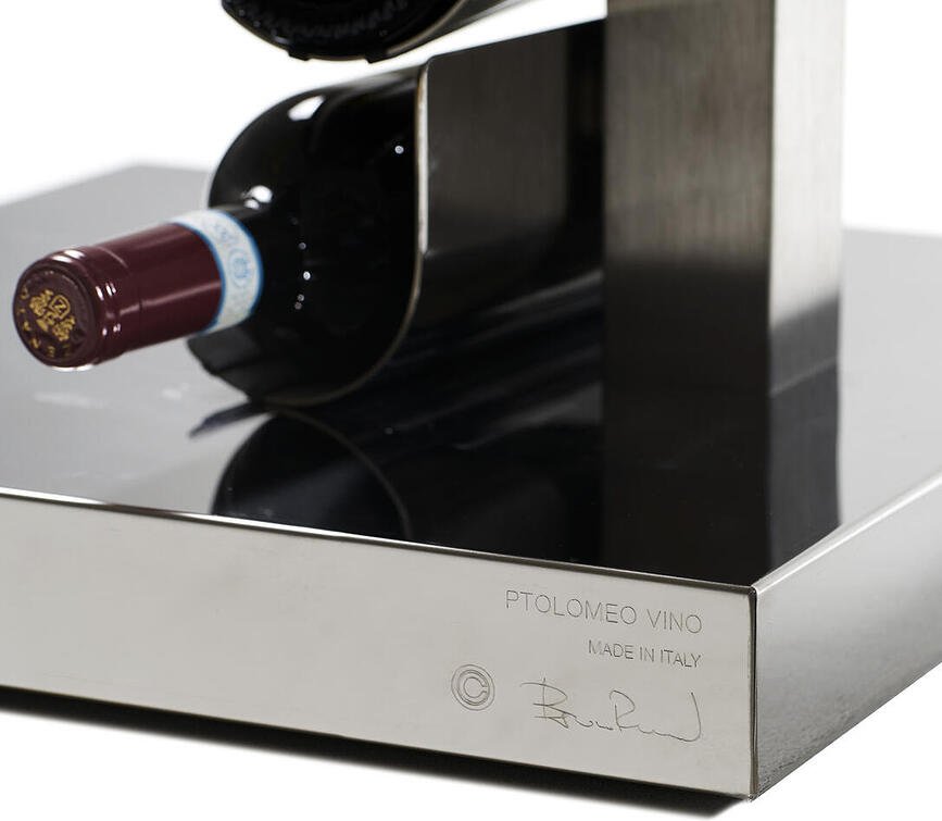 Ptolomeo Stojalo za vino, 155 cm, srebrno