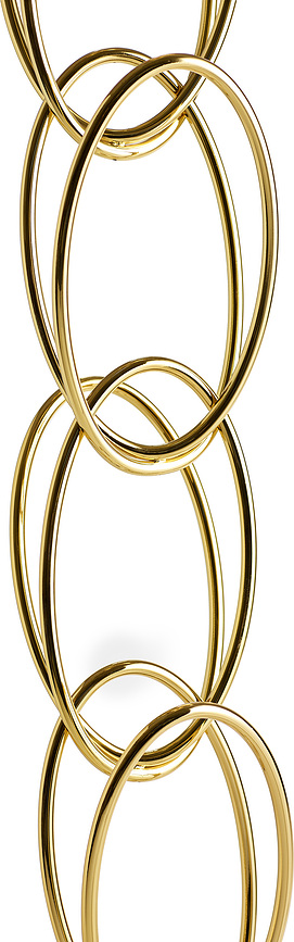 Senzatempo Stenski obešalnik, modularni, zlat