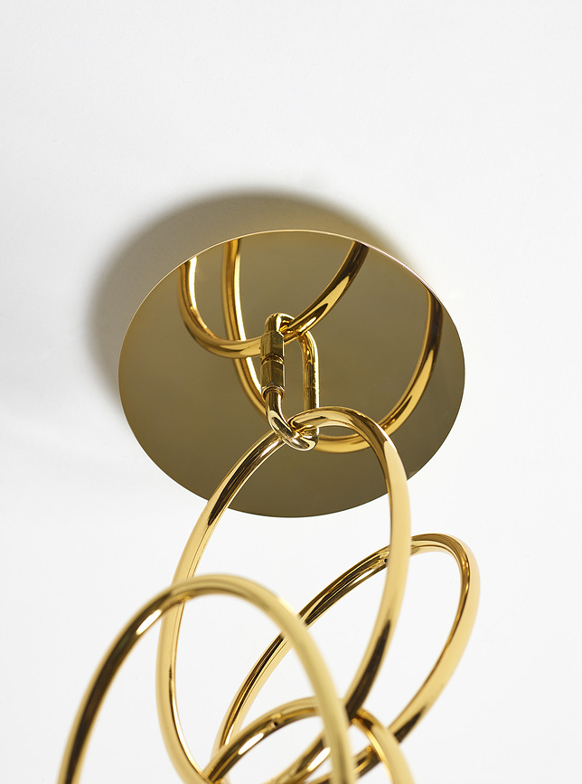 Senzatempo Porte-Manteau modulaire, fixation murale dorée