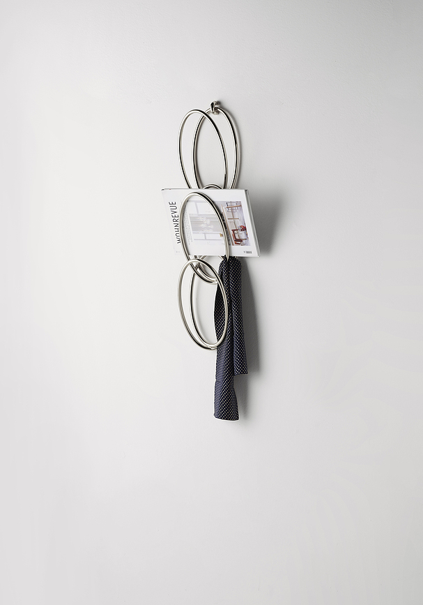 Senzatempo Porte-Manteau modulaire mural, argenté