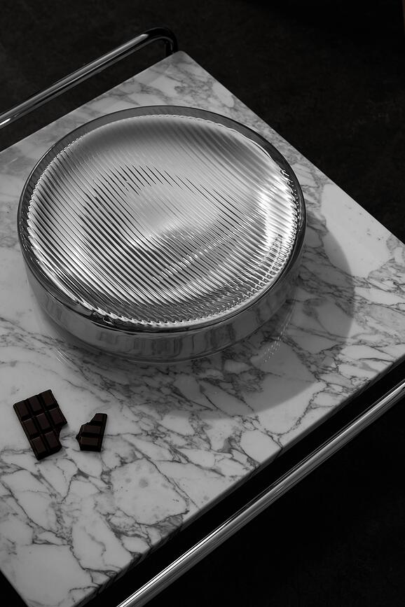 Array serveringsbakke 35 cm, sølv