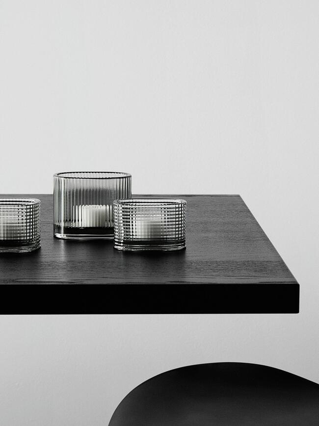 Bougeoir pour bougies chauffe-plat Magica Circle 7 cm, gris