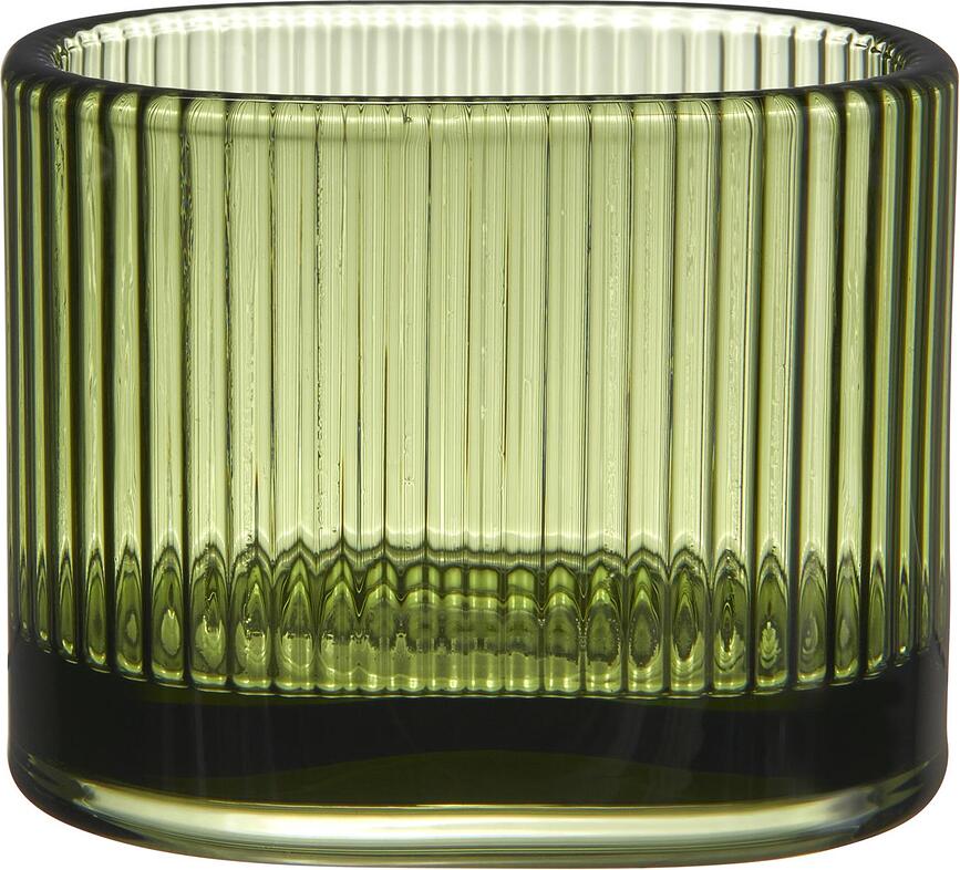 Bougeoir pour bougies chauffe-plat Magica Ellipse vert