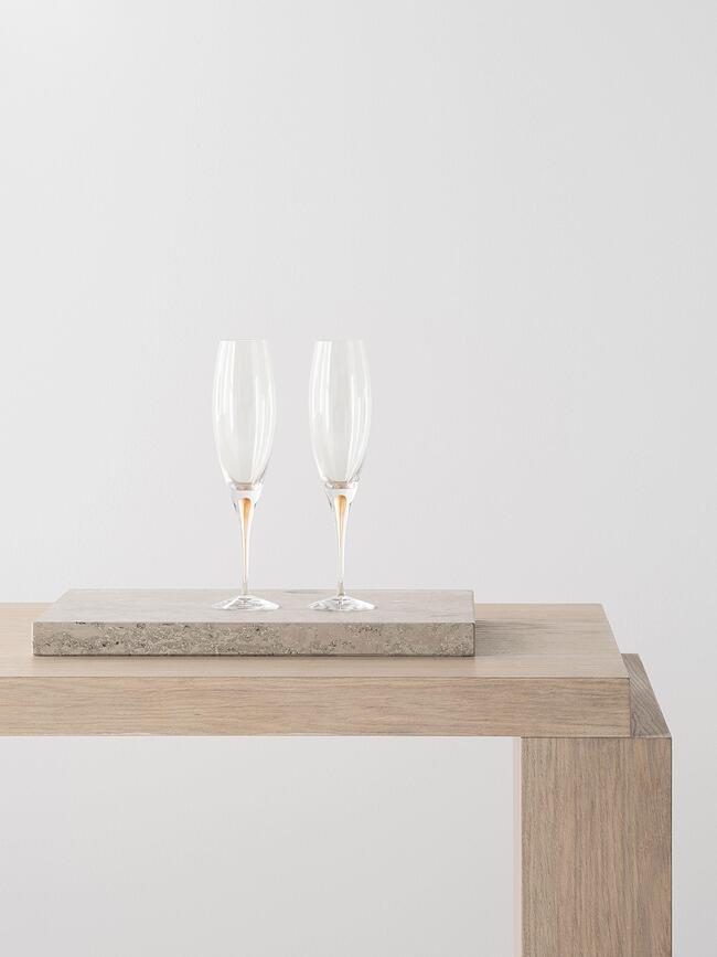 Calici da Champagne Intermezzo 260 ml di colore oro 2 pz.