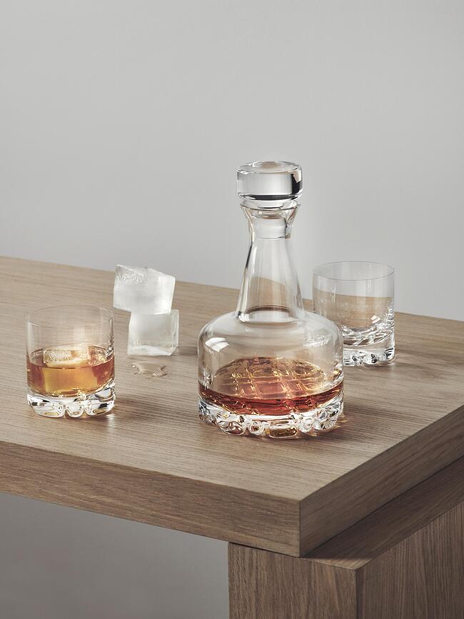 Caraffa da whisky Erik 780 ml con bicchieri, set da 3 pezzi