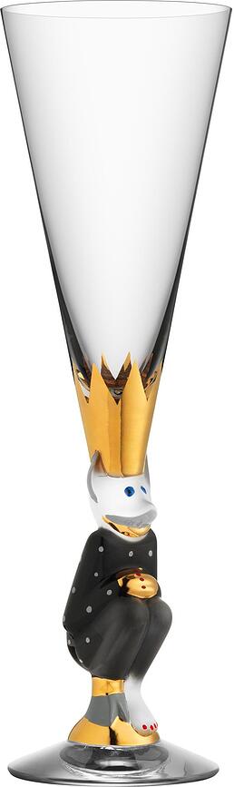Champagneglas The Sparkling Devil 190 ml donkergrijs