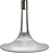 Cirrus Kerzenständer für klassische Kerzen 18,5 cm, silber