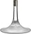 Cirrus ljusstake för klassiska ljus 18,5 cm, silver