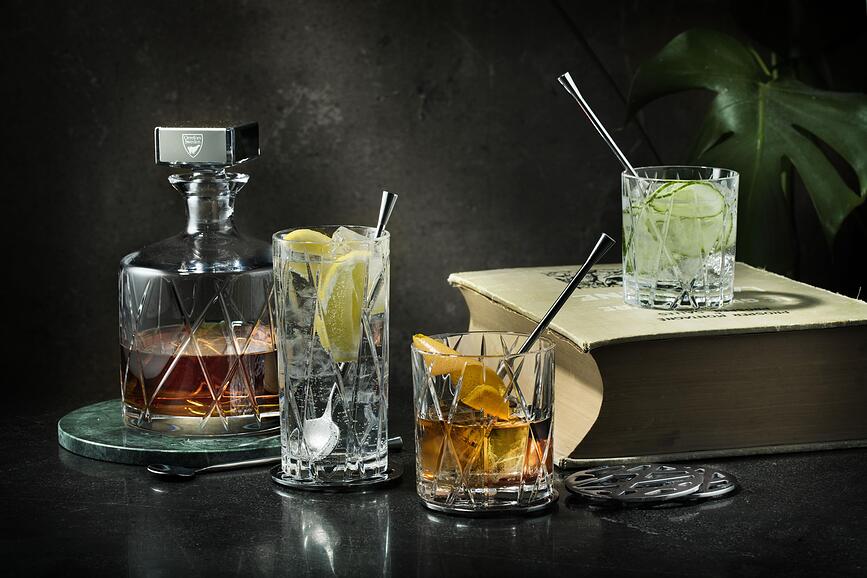 City Verres à Long Drink 370 ml, Lot de 4