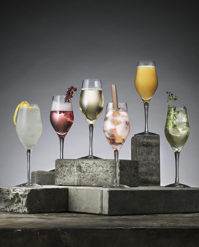 Copas de Champán Sense, 250 ml, 6 unidades