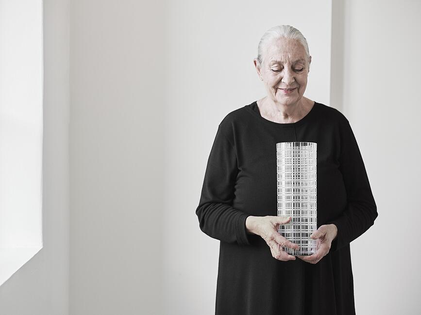 Cut in Number Βάζο πλέγμα, 33 εκ.