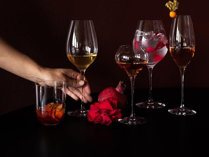 Difference Verre à Vin pour vins fruités, 450 ml