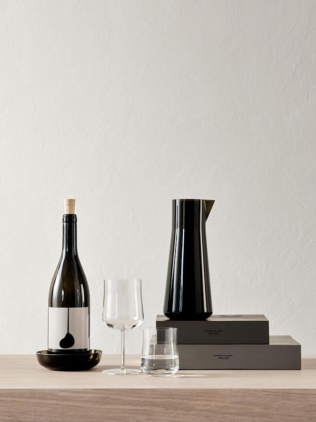 Informal Carafe avec bol, 1 L, transparente, Set 2 pièces