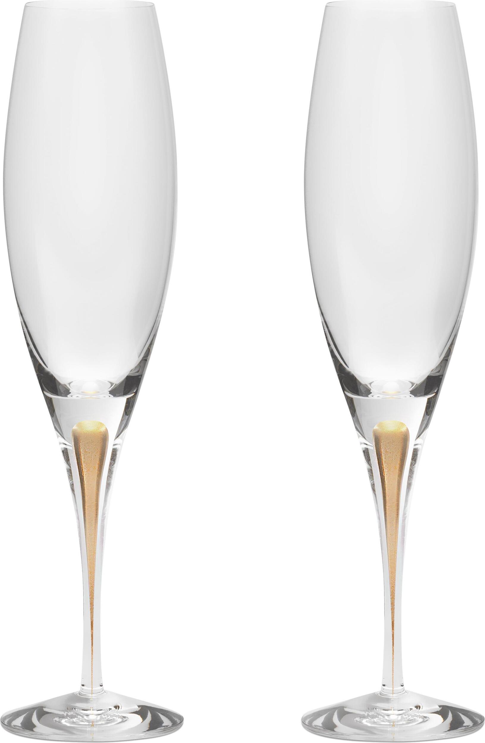 Intermezzo Champagner-Gläser 260 ml goldfarben 2 St.